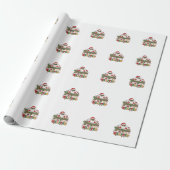Gangsta Wrapper Kerstman Kerstmis Cadeaupapier (Uitgerold)