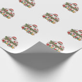 Gangsta Wrapper Kerstman Kerstmis Cadeaupapier (Hoek)