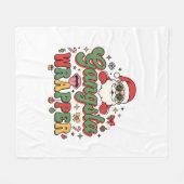Gangsta Wrapper Kerstman Kerstmis Fleece Deken (Voorkant (Horizontaal))