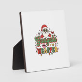 Gangsta Wrapper Kerstman Kerstmis Fotoplaat (Voorkant)