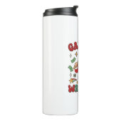 Gangsta Wrapper Kerstman Microfoon Geld Thermosbeker (Gedraaid links)