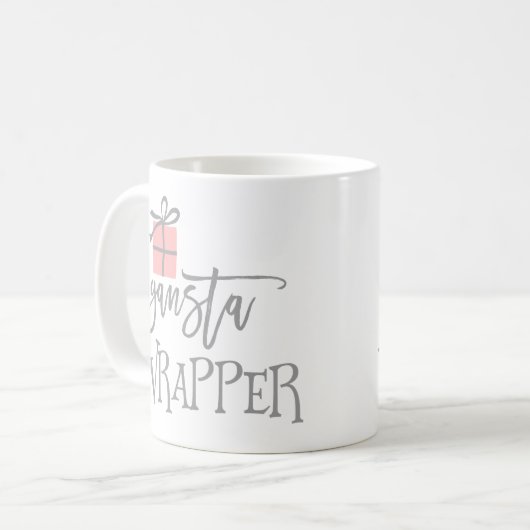 Gangsta Wrapper Kerstmis Koffiemok (Voorkant links)