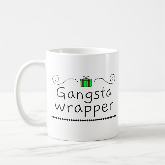 Gangsta Wrapper Kerstmug Koffiemok (Links)