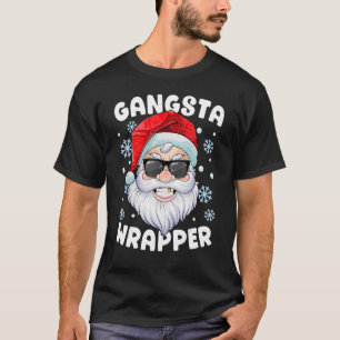 Gangsta Wrapper Santa Gangster kerst T-shirt