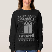 Gangsta Wrapper Ugly met kerstkeuken. Trui (Voorkant)