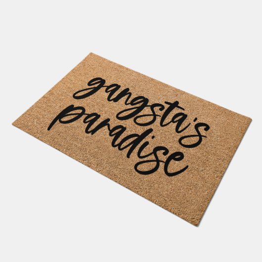 Gangsta's Paradise Grappige Welkom Mat Deurmat (Schuin)