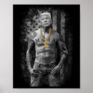 Gangster Anti Liberal Pro Trump Republikeinse Prem Poster