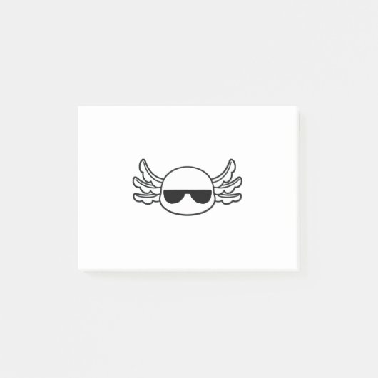 Gangster Axolotl Shades Funny Fish Funny Post-it® Notes (Voorkant)