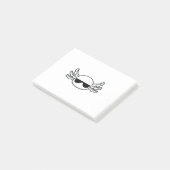 Gangster Axolotl Shades Funny Fish Funny Post-it® Notes (Schuin)