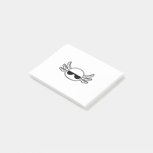 Gangster Axolotl Shades Funny Fish Funny Post-it® Notes (Schuin)