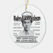 Gangster Baby Face Nelson Keramisch Ornament (Links)