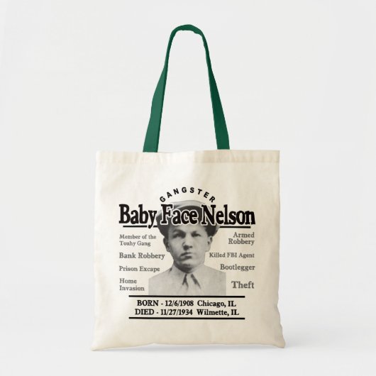 Gangster Baby Face Nelson Tote Bag (Voorkant)