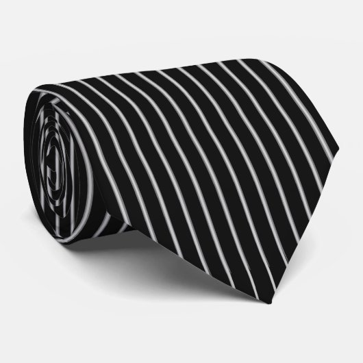 Gangster Black Necktie Stropdas (Opgerold)