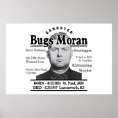 Gangster Bugs Moran Poster (Voorkant)
