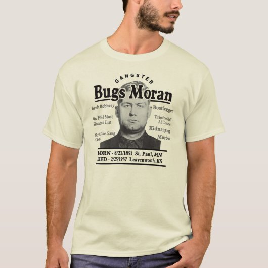 Gangster Bugsy Siegel T-shirt (Voorkant)