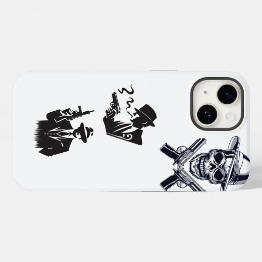 Gangster Case-Mate iPhone Case (Achterkant (horizontaal))