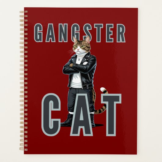 Gangster Cat Bad Boy Planner (Voorkant)