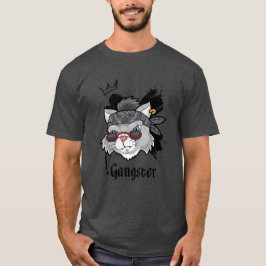 Gangster Cat Street Portret T-shirt
