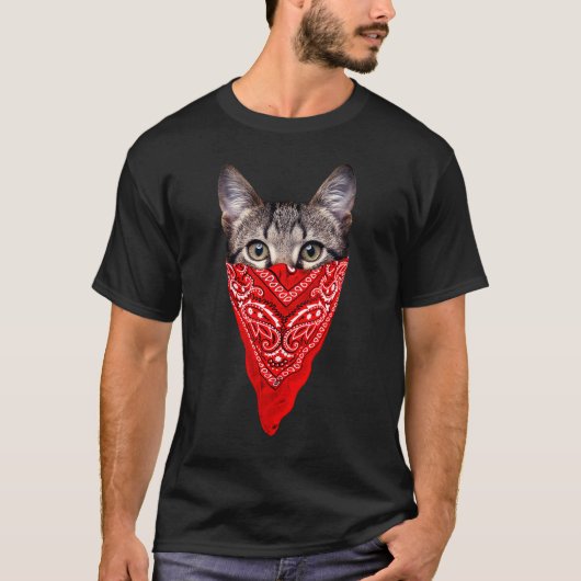 Gangster cat t-shirt (Voorkant)