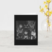 Gangster Cats  Funny Kat Gang Meme Kaart (Gele Bloem)