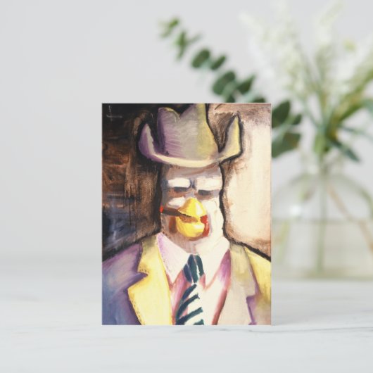 Gangster Chicken Briefkaart (Staand voorkant)