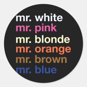 Gangster Colors Ronde Sticker