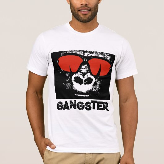 GANGSTER DAD GORILLA FUNNY T-SHIRTS (Voorkant)
