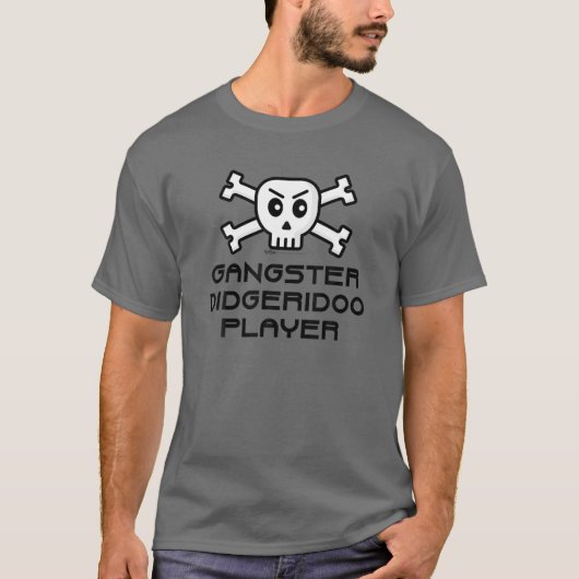Gangster Didgeridoo Player T-shirt (Voorkant)