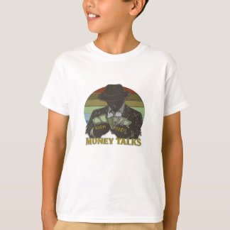 Gangster die contant geld telt t-shirt