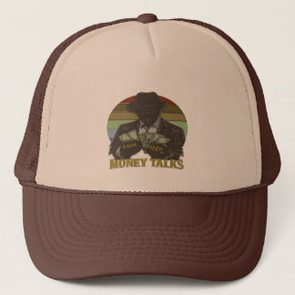 Gangster die contant geld telt trucker pet