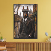 Gangster Dobermann Canvas Afdruk (Insitu (Woonkamer))