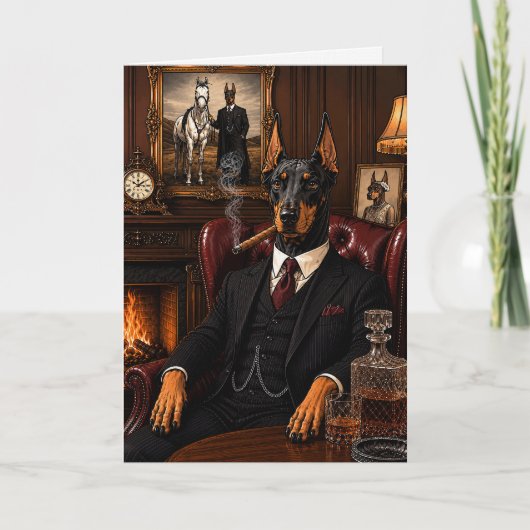 Gangster Dobermann Kaart (Voorkant)