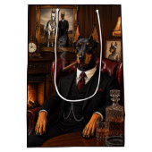 Gangster Dobermann Medium Cadeauzakje (Achterkant)