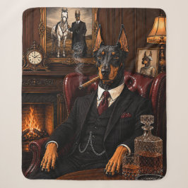 Gangster Dobermann Sherpa Deken
