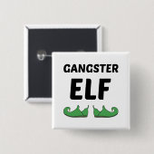 GANGSTER ELF VIERKANTE BUTTON 5,1 CM (Voorkant /achterkant)