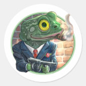 Gangster Frog Sticker (Voorkant)