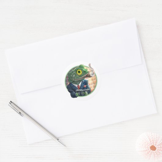 Gangster Frog Sticker (Envelop)