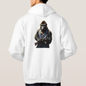 Gangster Gorilla Cocking Heat Hoodie (Achterkant)