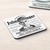 Gangster John Dillinger Drankjes Onderzetter (Linkerzijde)