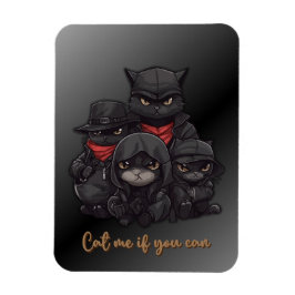 Gangster Kat Foto Magneet | Kat Me Als Je Kan
