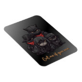 Gangster kat foto magneet | Kat me als je kunt (Rechterzijde)