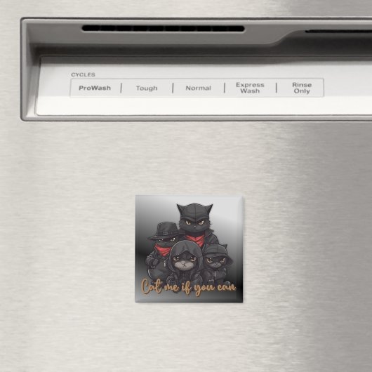 Gangster kat magneet | Kat me als je kunt (Insitu (Vaatwasser))