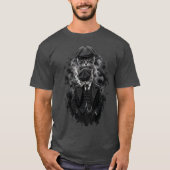 Gangster Kat T-shirt met achterkant bedrukt (Voorkant)