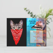 Gangster kattenkat kaart (Staand voorkant)
