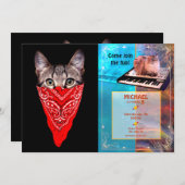 Gangster kattenkat kaart (Voorkant / Achterkant)