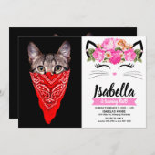 Gangster kattenkat kaart (Voorkant / Achterkant)