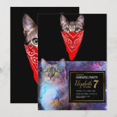 Gangster kattenkat kaart (Voorkant / Achterkant)