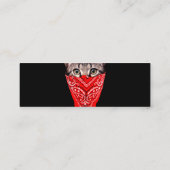 Gangster kattenkat mini visitekaartje (Achterkant)