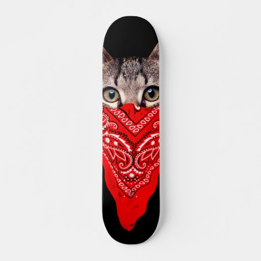 Gangster kattenkat persoonlijk skateboard (Voorkant)