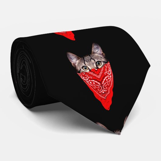 Gangster kattenkat stropdas (Opgerold)